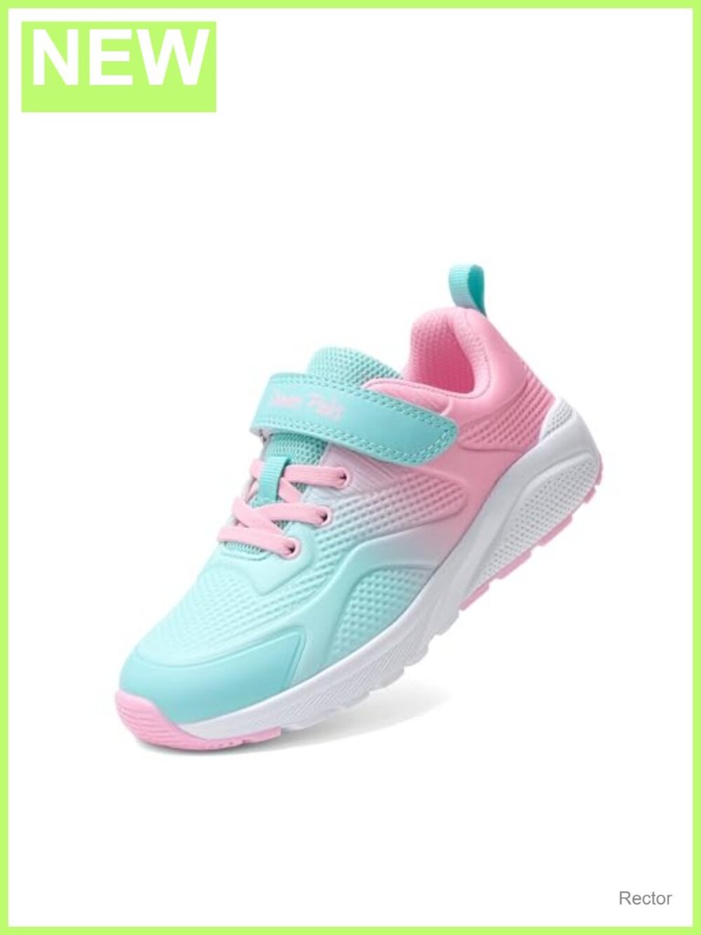 Girls Running Sneakers Mesh Lightweight Athletic Shoes Hook Loop